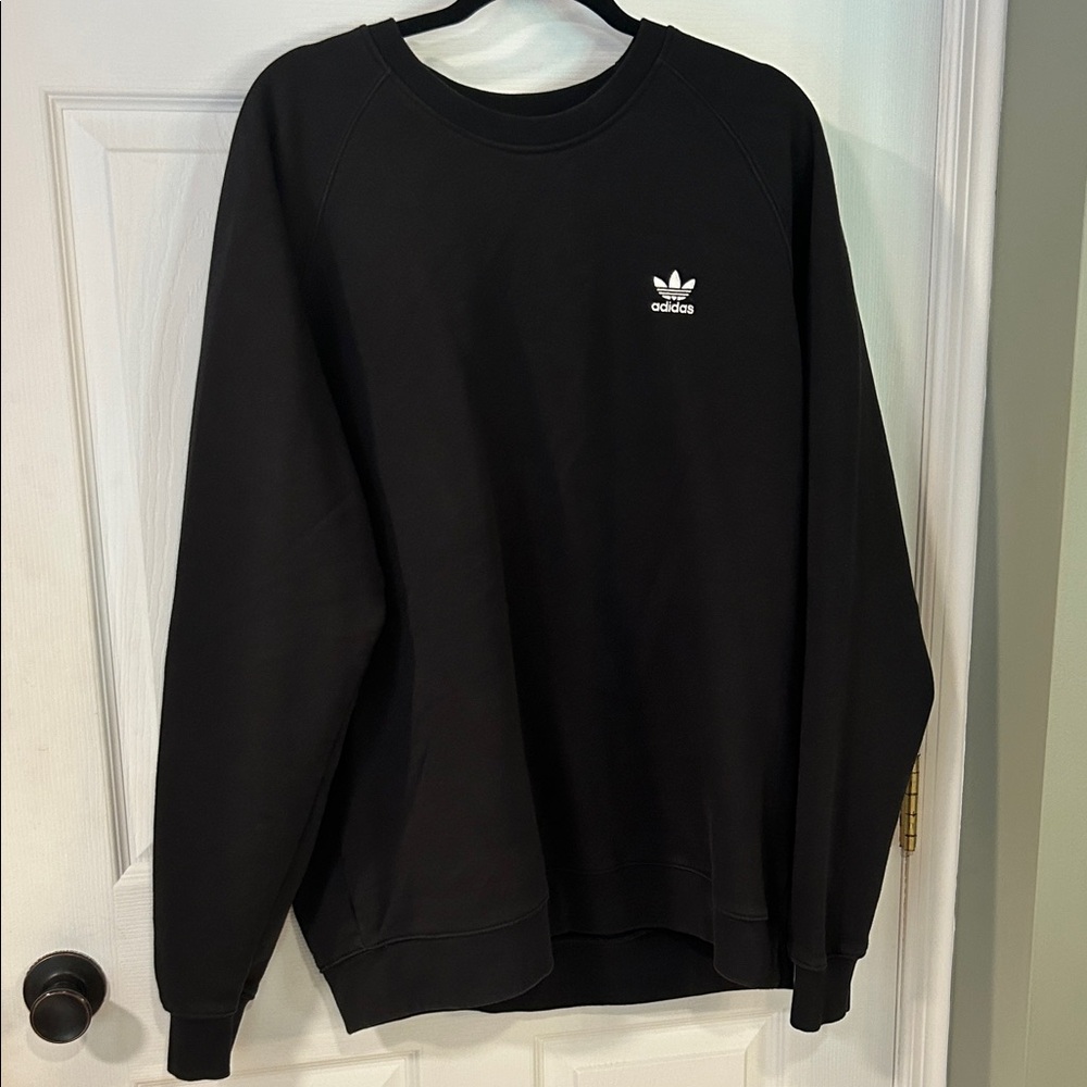 Adidas Men's Crewneck Black Sweatshirt